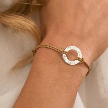 Bracciale Eternity personalizzato argento sterling merci maman