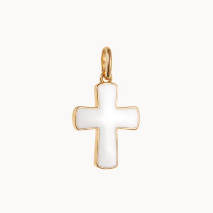 Buy your personalised Enamel Charm gold plated merci maman