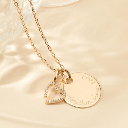 Personalisierte Kristall M Halskette merci maman