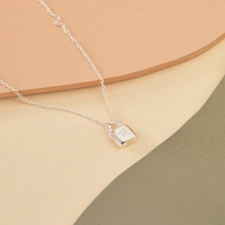 Collier Cadenas personnalisé argent merci maman
