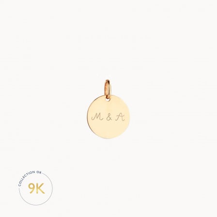 Disque personnalisé Message 9 carats merci maman