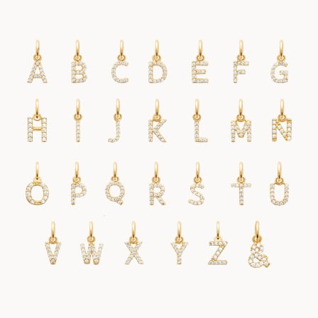 Buy a Mini Crystal Alphabet Charm merci maman