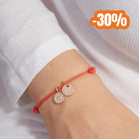 Personalised Clover Bracelet gold plated merci maman