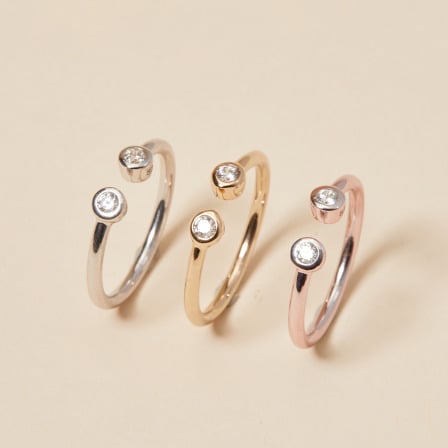 Anello solitario Cristallo