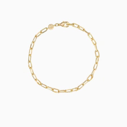 Dainty Love Links Bracelet Chain gold plated merci maman