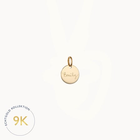 Personalisiertes 375er Gold Mini Plättchen