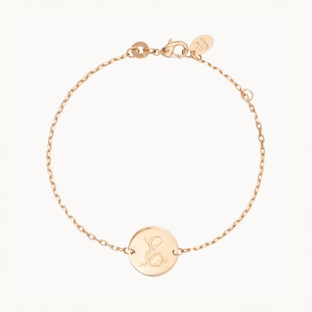 Bracelet Alphabet Floral sur Chaîne personnalisé