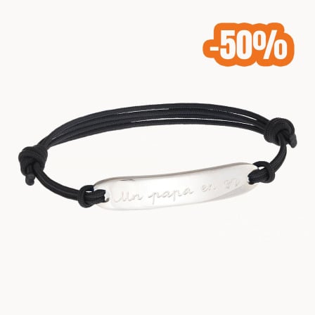 Men's Personalised Identity Bracelet sterling silver merci maman