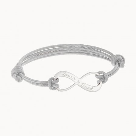 Men's Personalised Infinity Bracelet sterling silver merci maman