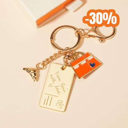 Personalised La Parisienne Keyring merci maman