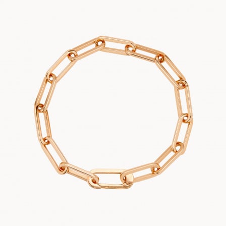 love links bracelet chain gold plated merci maman