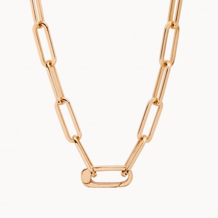 love links necklace chain gold plated merci maman