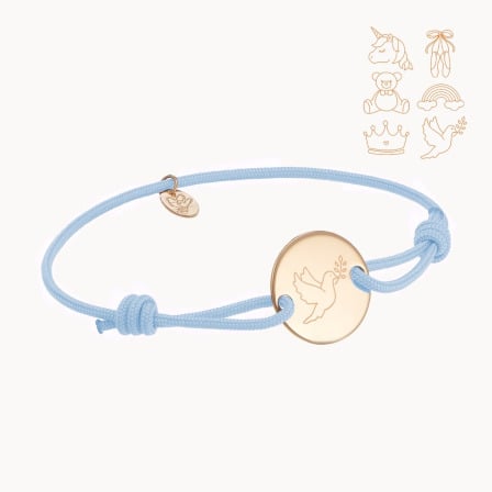 Mon Petit Bracelet personnalisé plaqué or merci maman