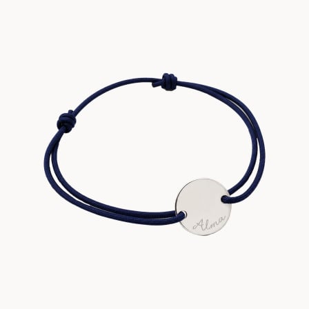 Pulsera personalizada con medalla para hombre Merci Maman