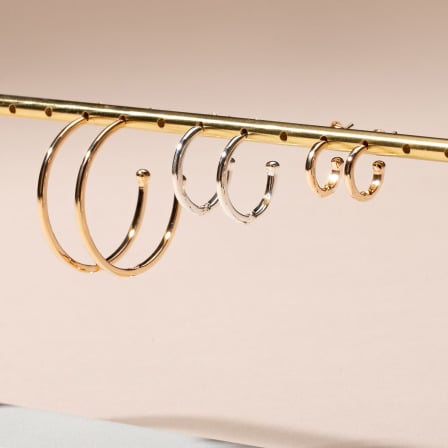 Hoop earrings merci maman