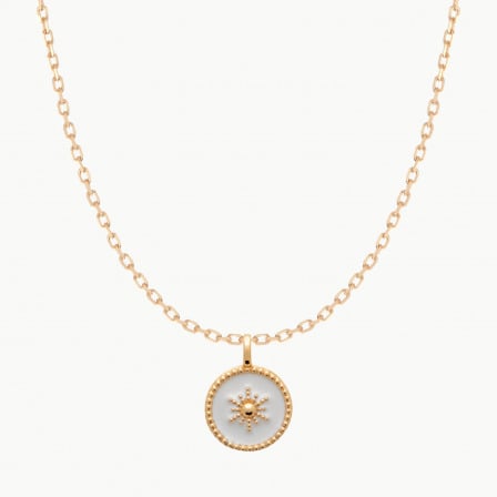 Personalised North Star Necklace gold plated merci maman