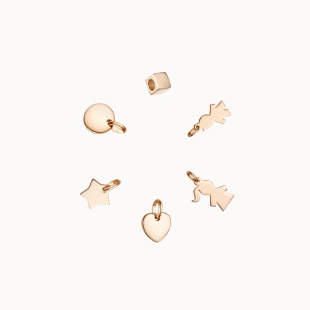 Achetez un mini charm personnalisé plaqué or merci maman