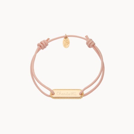 Bracelet personnalisé Mini Identity Perlé Merci Maman