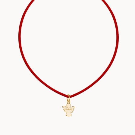 Personalised Mini Christening or Communion Braid Necklace Merci Maman