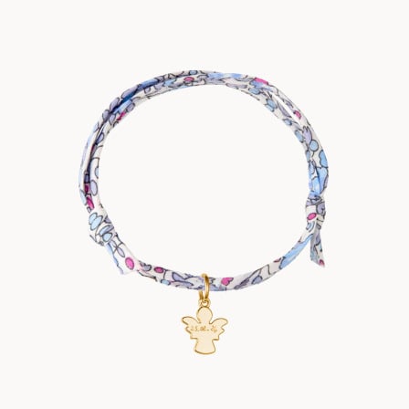 Personalisiertes Mini Liberty Armband zur Taufe oder Kommunion Merci Maman