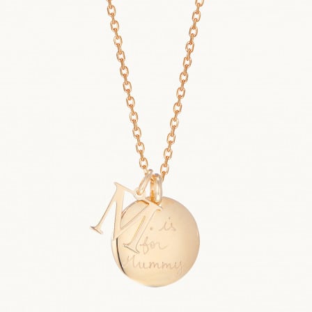 Collana Personalizzata Alfabeto placcato oro merci maman