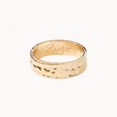 Anillo personalizado con martelé