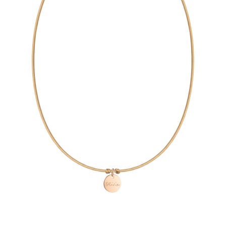 Collar personalizado gargantilla con cordón y nombre Merci Maman