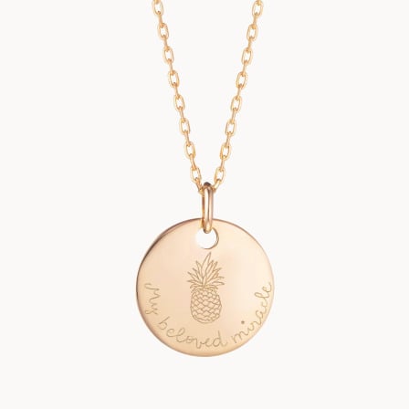 Collier personnalisé Ananas - Un bijou porteur d’espoir FIV Merci Maman