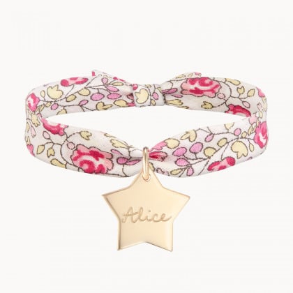 Personalised Liberty Bracelet gold plated merci maman