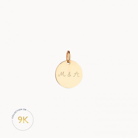 Disque personnalisé Message 9 carats merci maman