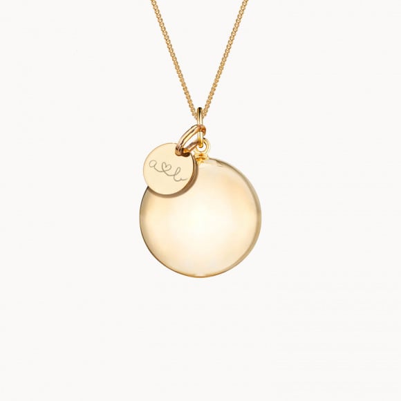 Personalised Harmony Pregnancy Necklace Merci Maman X Ilado gold plated merci maman