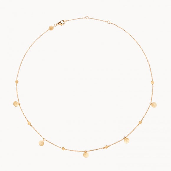 Collier Bohème personnalisé plaqué or merci maman
