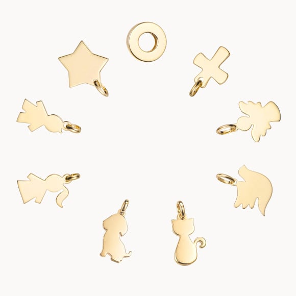 Achetez un charm personnalisé plaqué or merci maman
