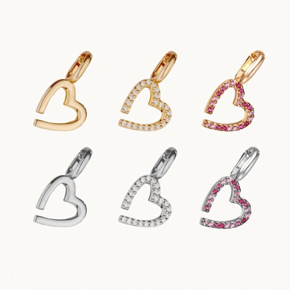 personalised heart charm merci maman