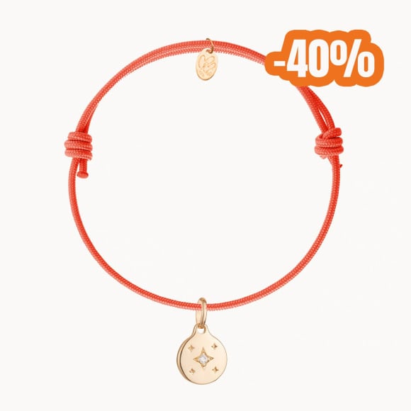 Personalised Mini Crystal Star Bracelet gold plated merci maman