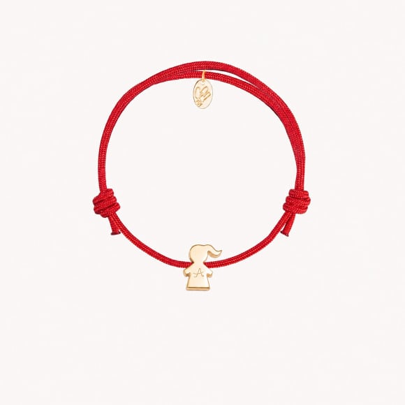 Personalisiertes Mini Mädchen Bead Armband Merci Maman