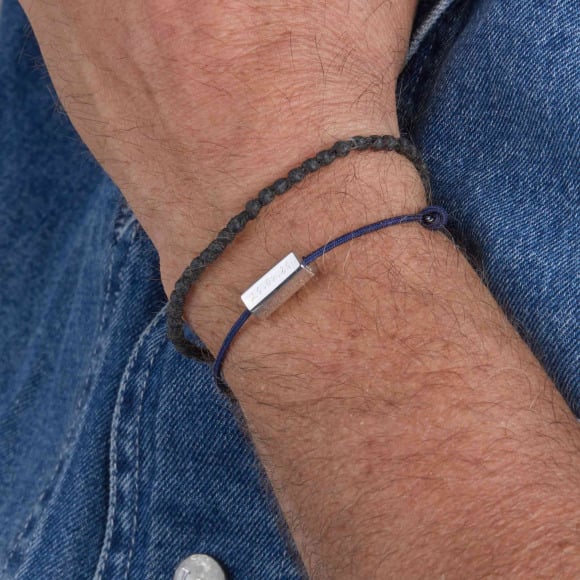 Bracelet de Naissance personnalisé pour homme argent merci maman