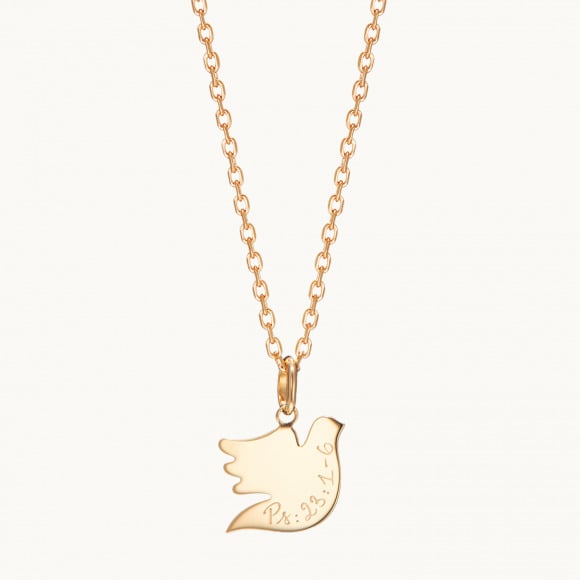 Collar personalizado con paloma