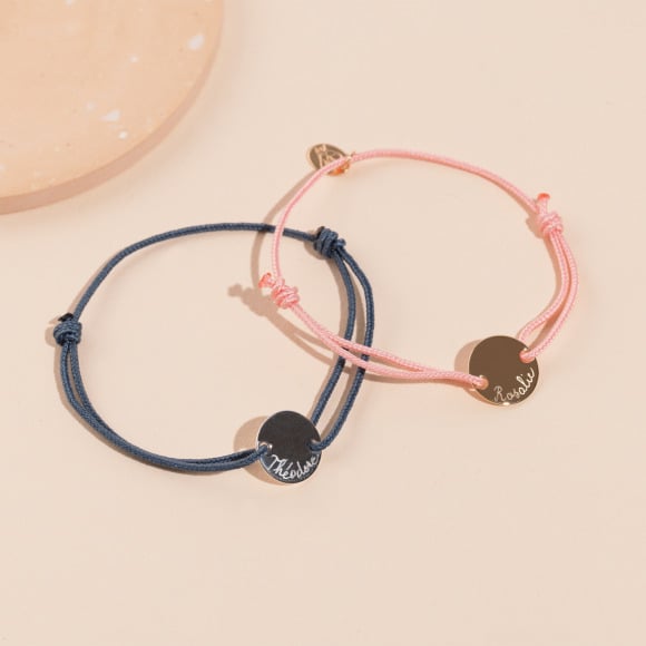 personalised mini pastille bracelet gold plated merci maman