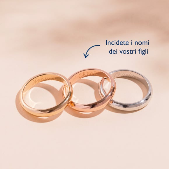 Anello personalizzato con nome merci maman