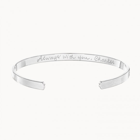 braccialetto aperto personalizzato uomo argento sterling merci maman