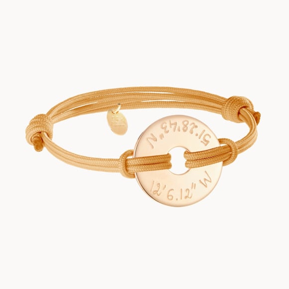 Personalised Open Disc Bracelet Merci Maman