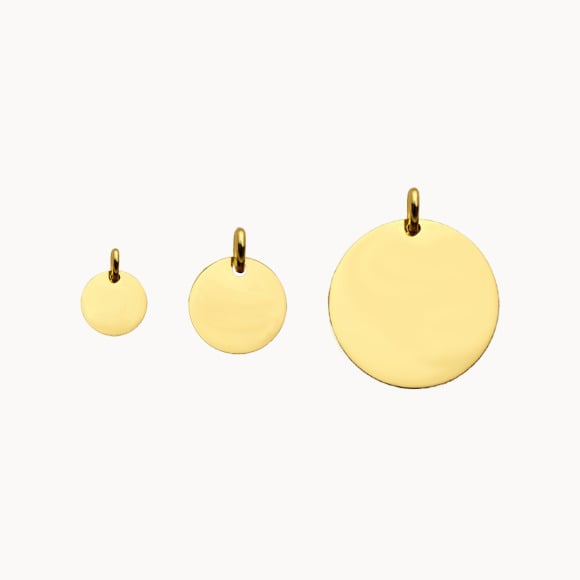 Buy a personalised Stainless Steel Disc Charm merci maman