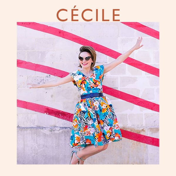 Cécile, notre égérie Mme Bonheur pour notre toute nouvelle collab’ avec les Monsieur Madame !