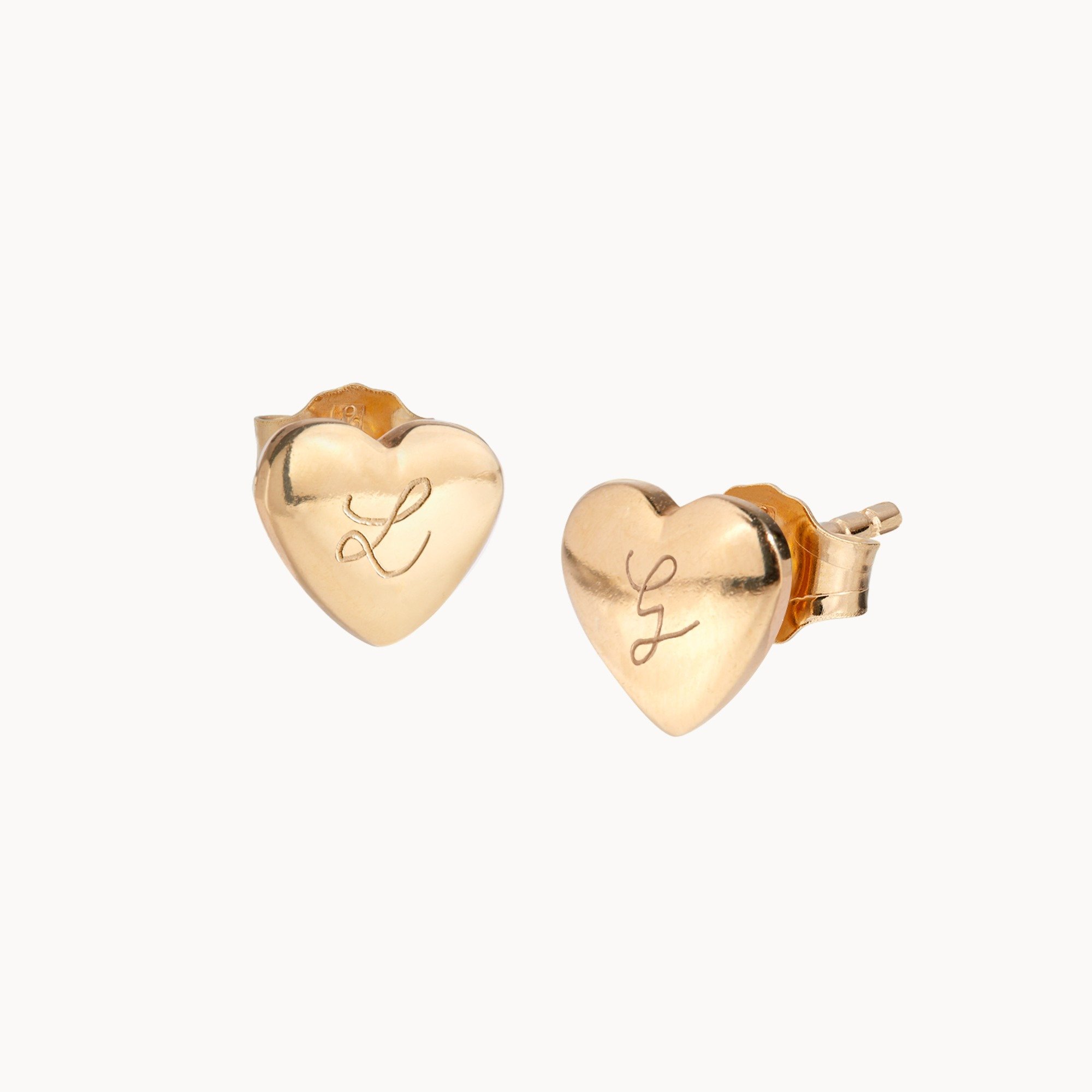 LA LUNA Orecchini A Cuore In Argento 925 E Oro - Set Regalo Con Panno, Design Minimalista, Simbolo Amore - 3