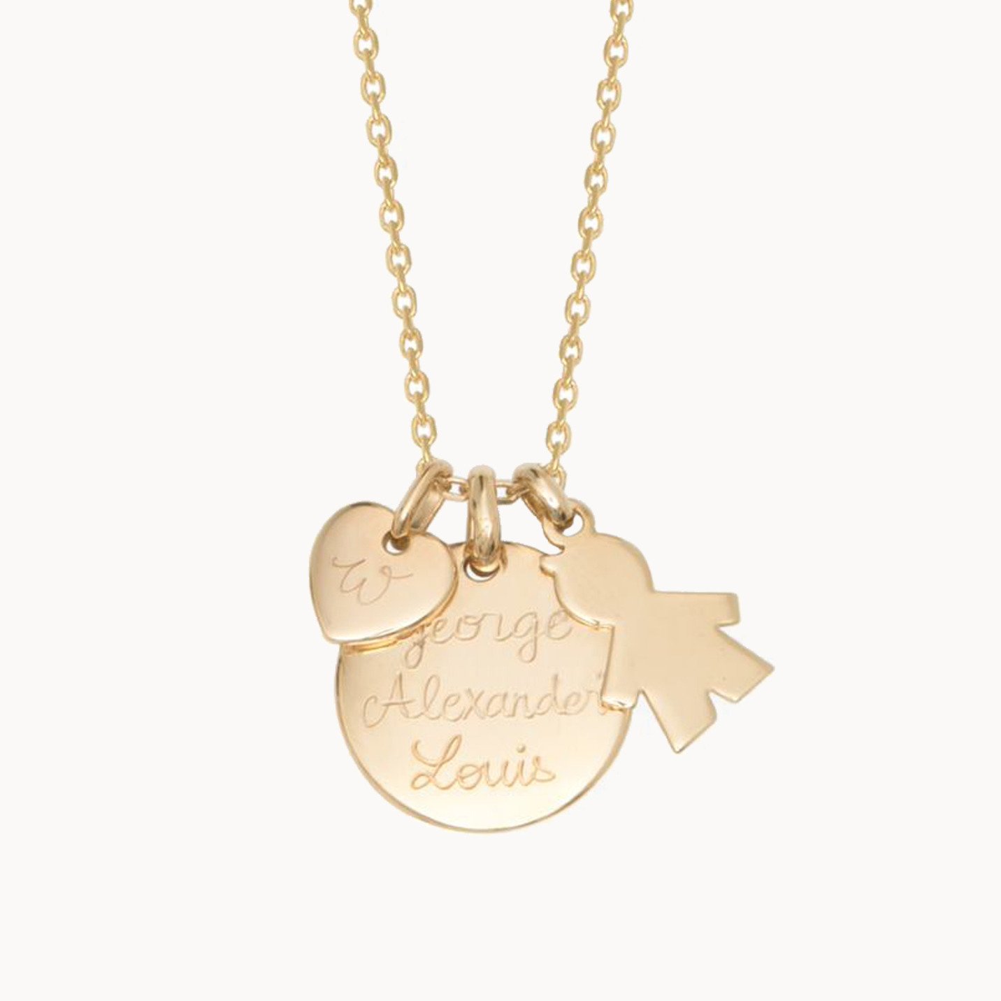 Collana con il nome della mamma, ciondoli per bambino/a, argento sterling - Gioielli personalizzati per la festa della mamma - Regalo per la nonna - Italia
