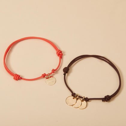 Personalisiertes 375er Gold Namensarmband merci maman