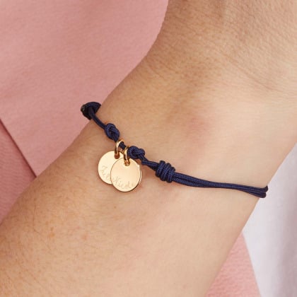 Personalisiertes 375er Gold Namensarmband merci maman