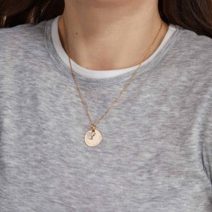 Collana personalizzata Angelo in Madreperla merci maman