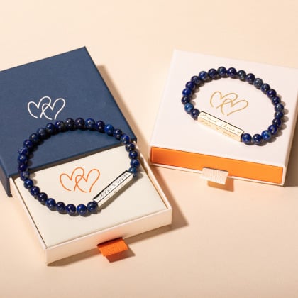 Personalised Beaded Bar Bracelet